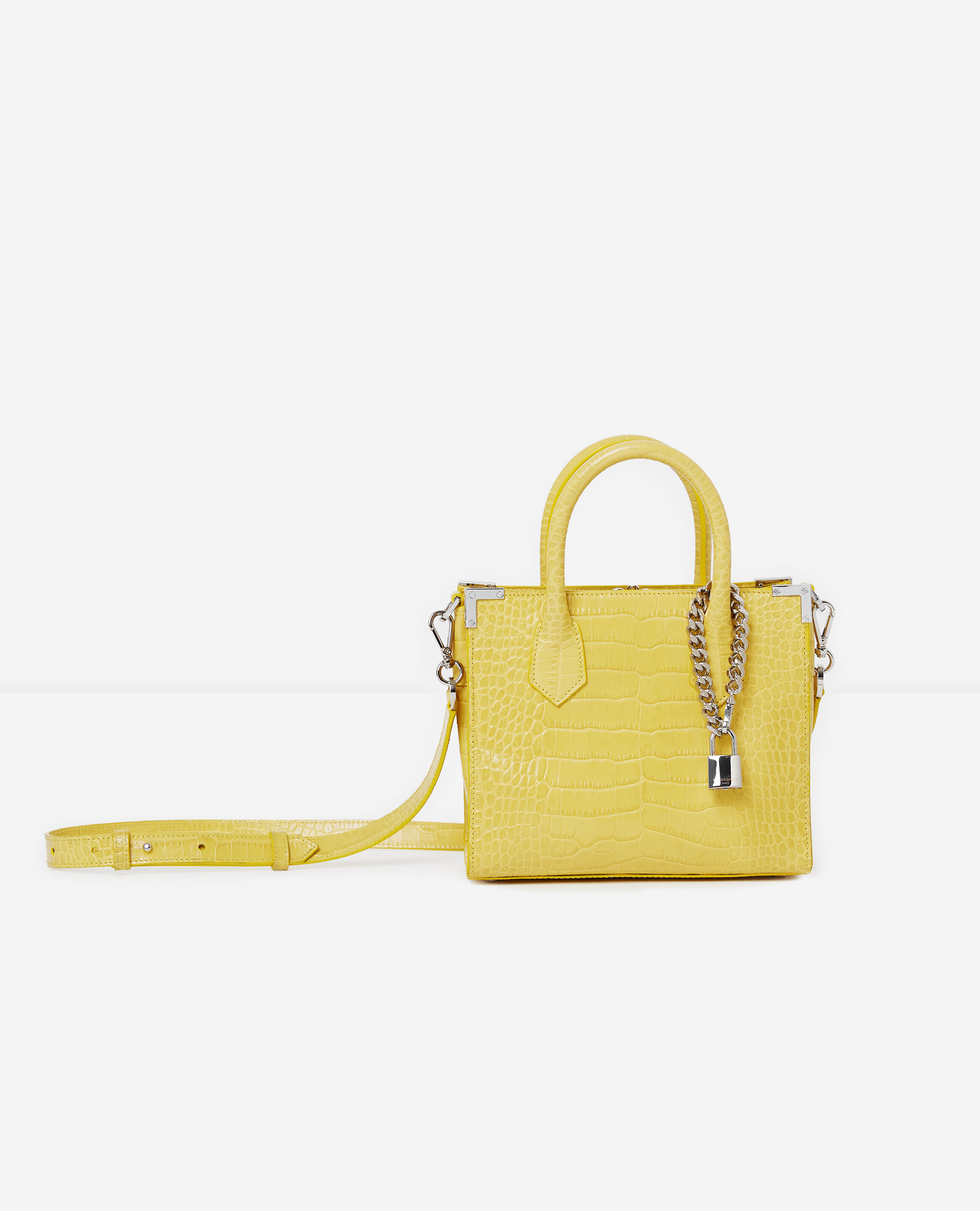 Medium yellow Ming bag The Kooples US