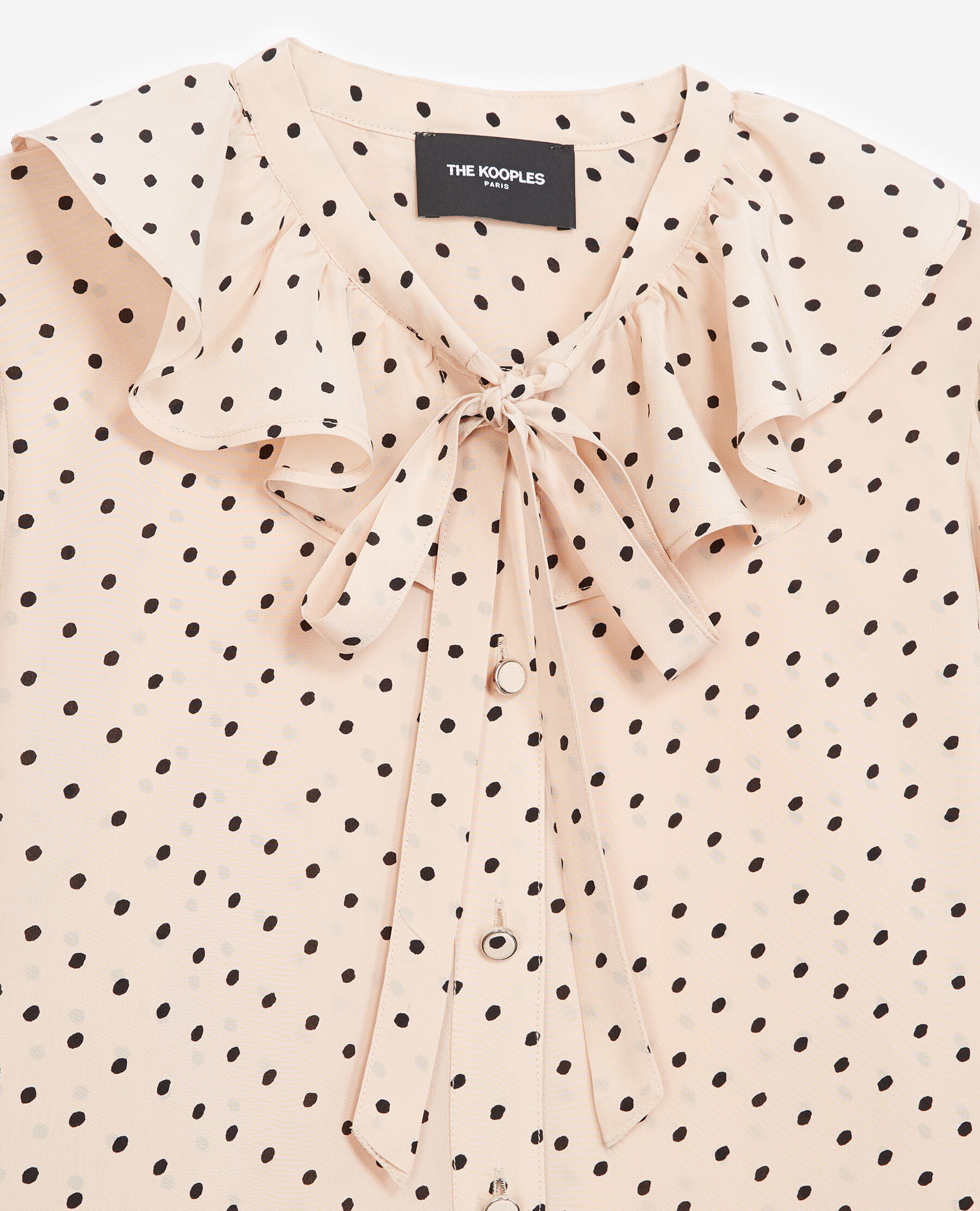 Pink and white polka dot shirt new arrivals