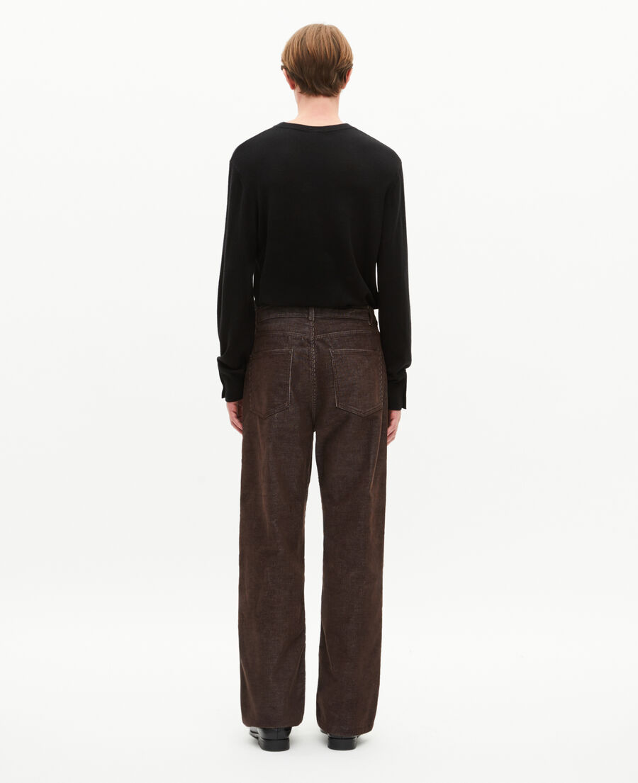 The Kooples MEN TABACCO brown corduroy baggy jeans