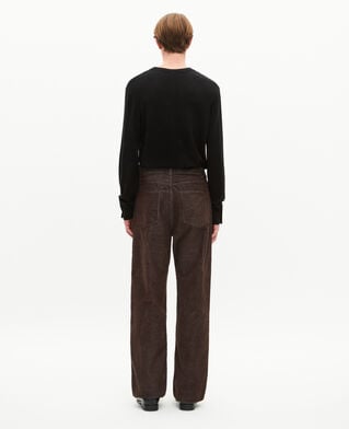 The Kooples MEN TABACCO brown corduroy baggy jeans