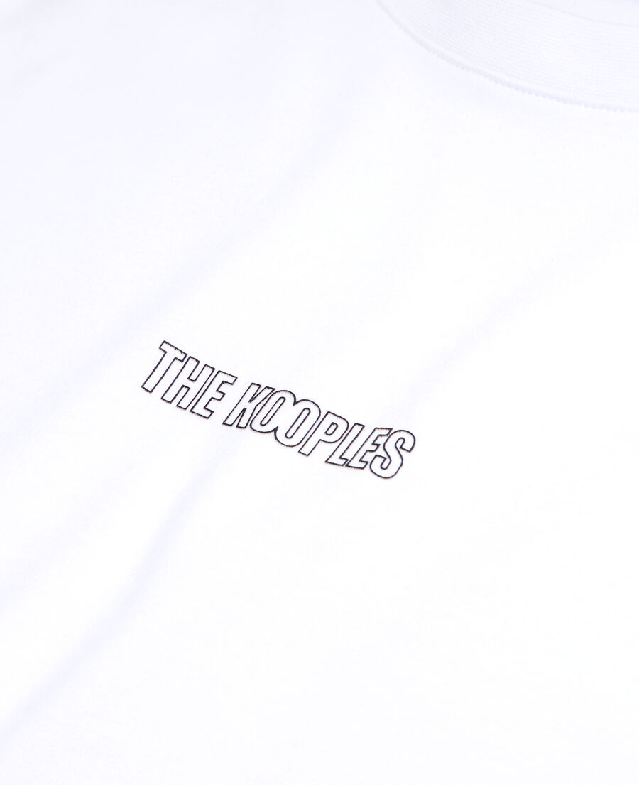 The Kooples HOMME WHITE t-shirt blanc avec logo