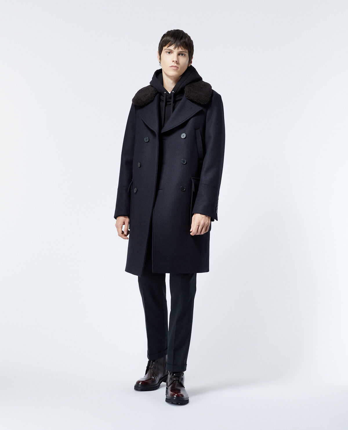 Manteau laine de mouton deals