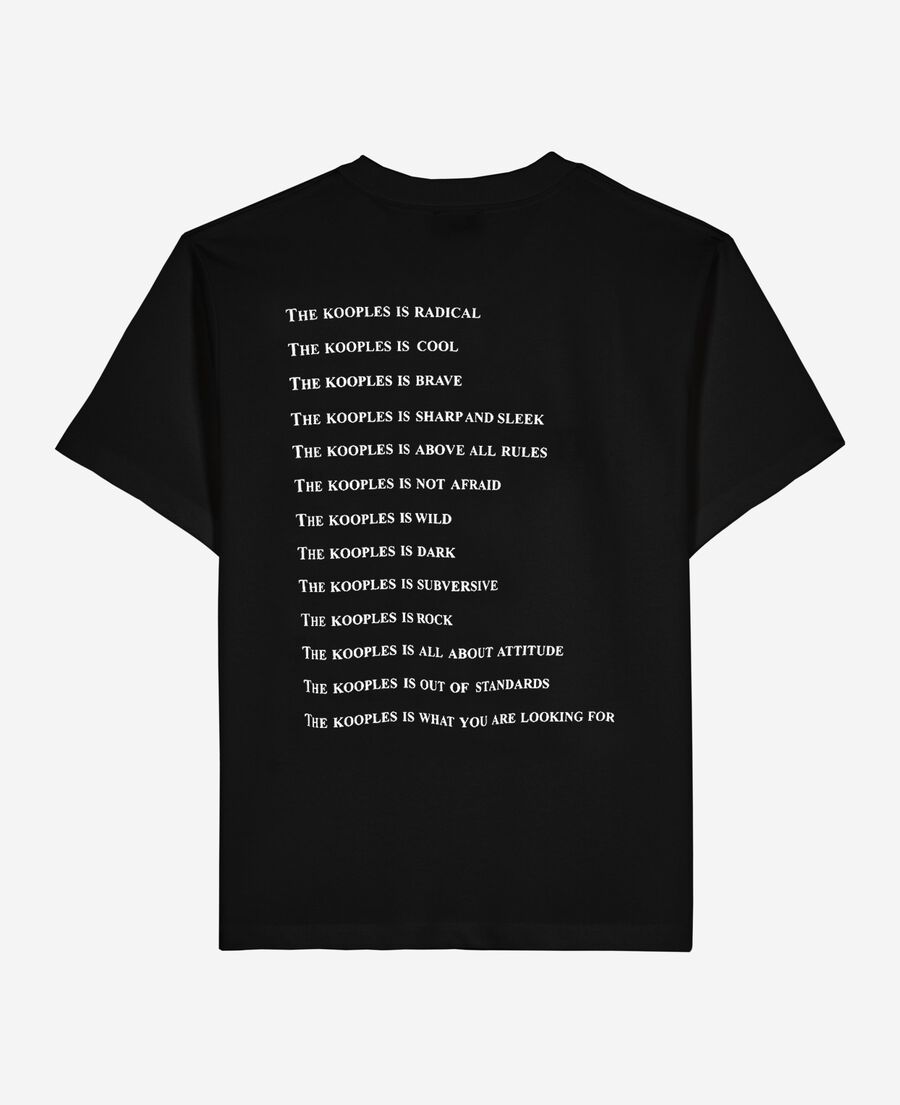 The Kooples WOMEN BLACK what is t-shirt with black beads