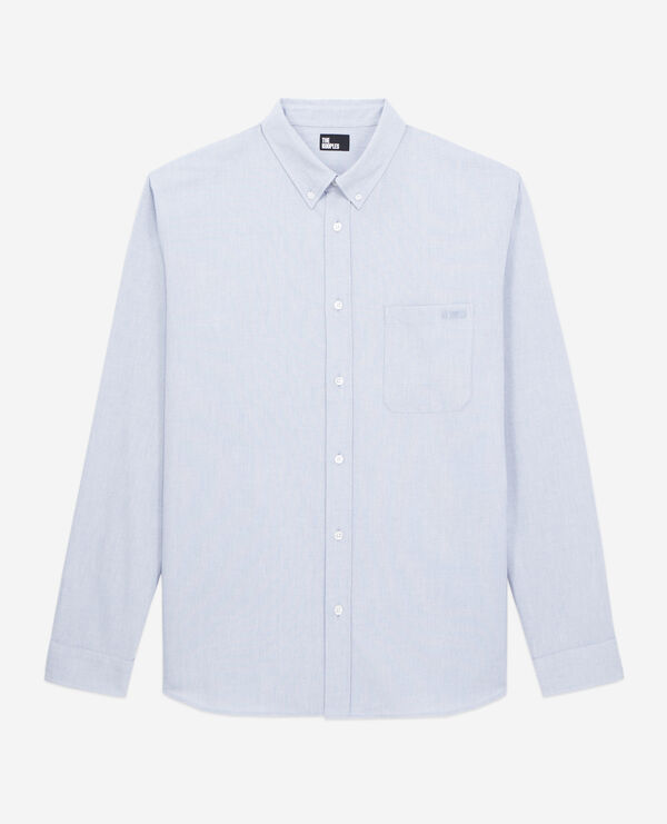 blue oxford shirt