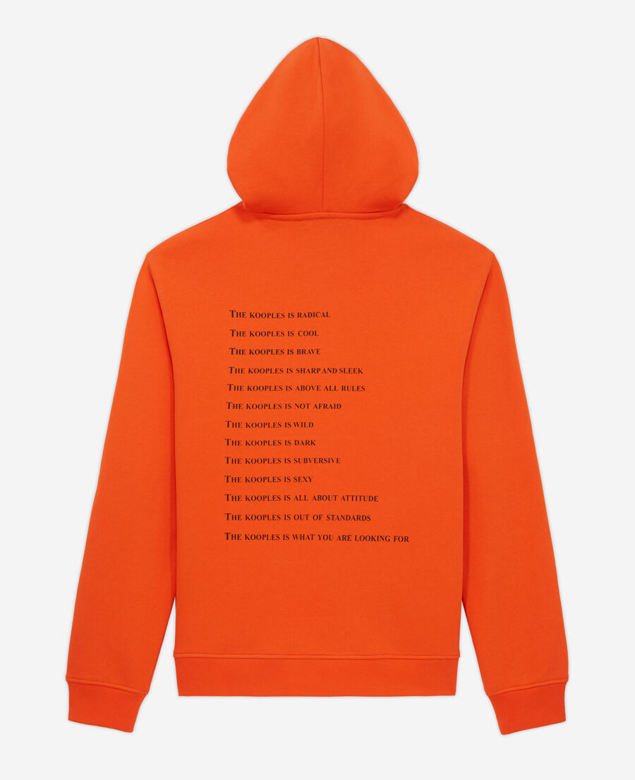 orange what is hooded sweatshirt