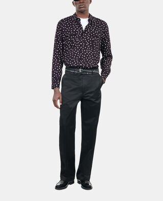 The Kooples MEN BLACK WHITE star printed shirt