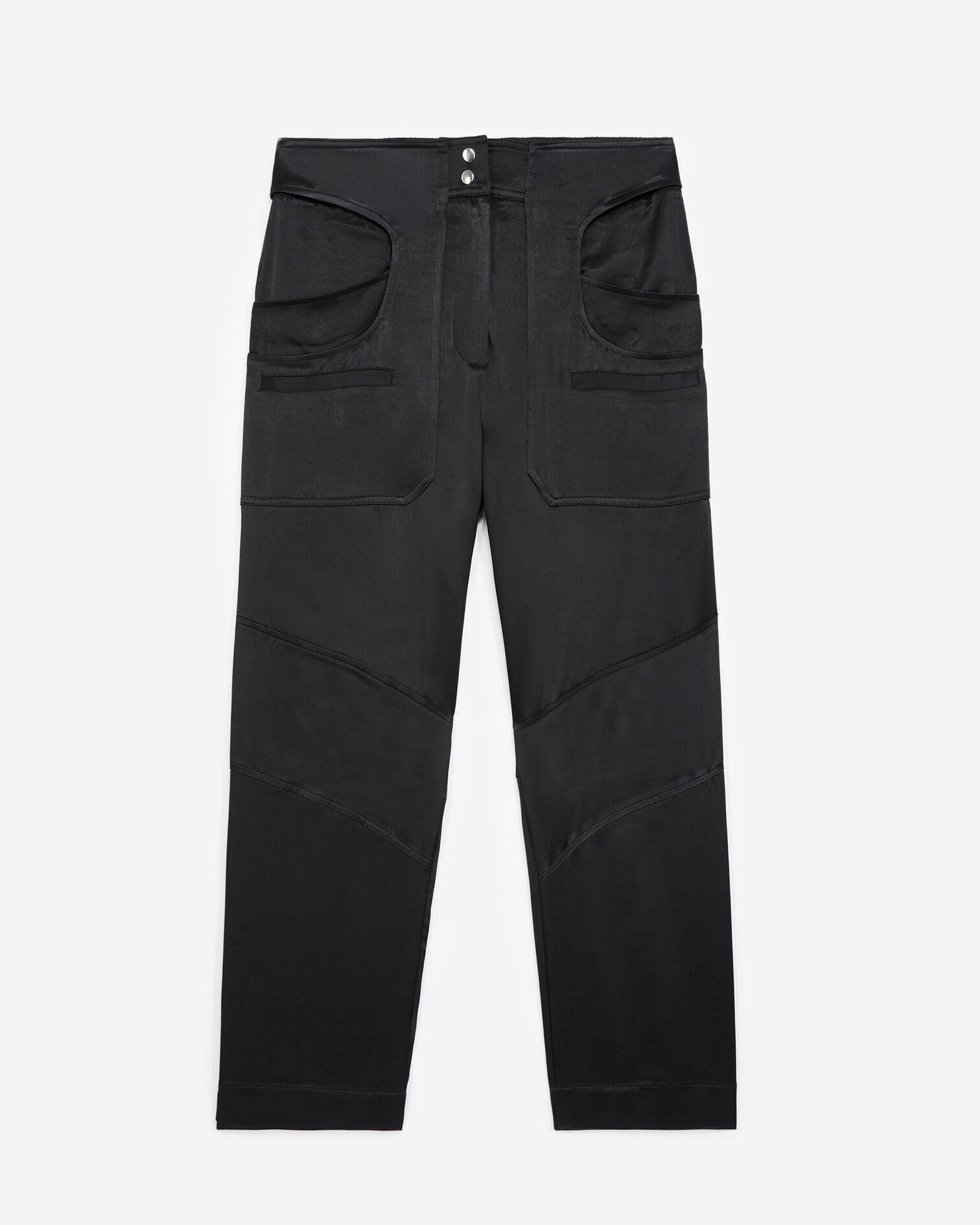 Pantalon type cargo à poches, BLACK, hi-res image number null
