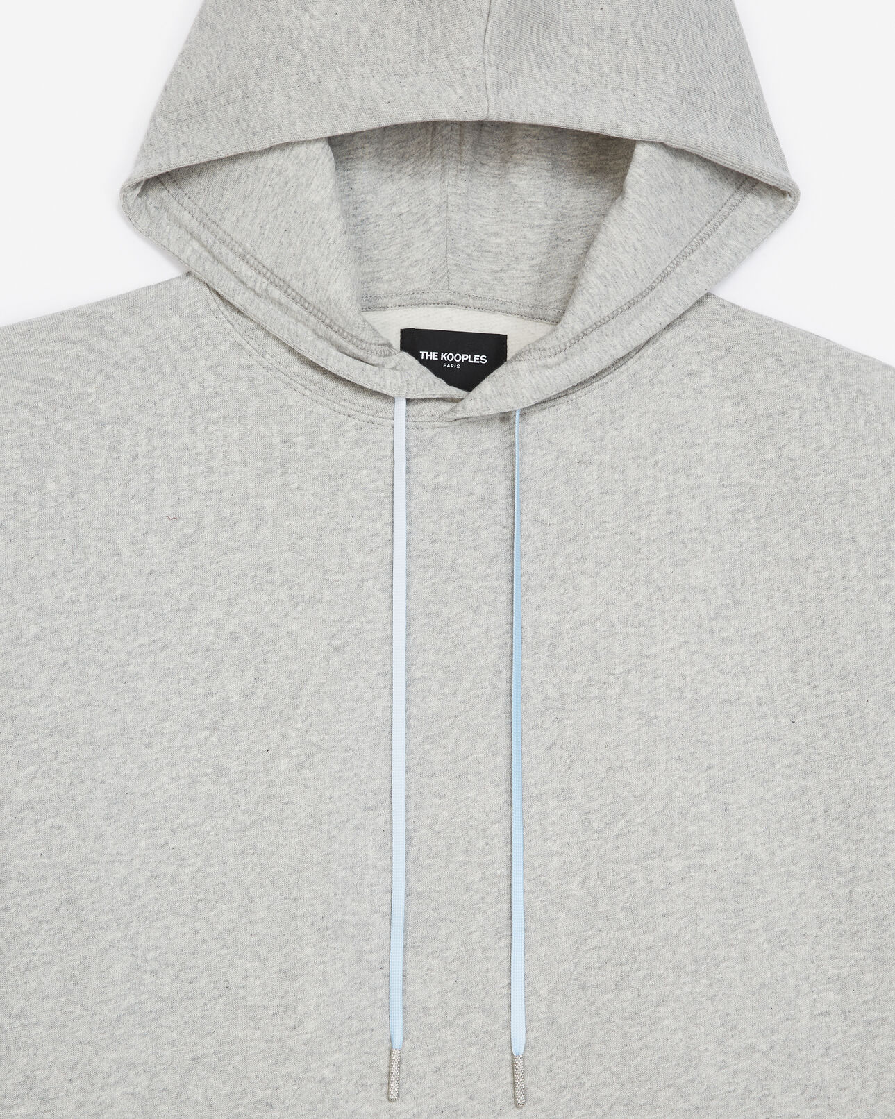 The Kooples FEMME LIGHT GREY MELANGE sweat gris oversize logo tie and dye