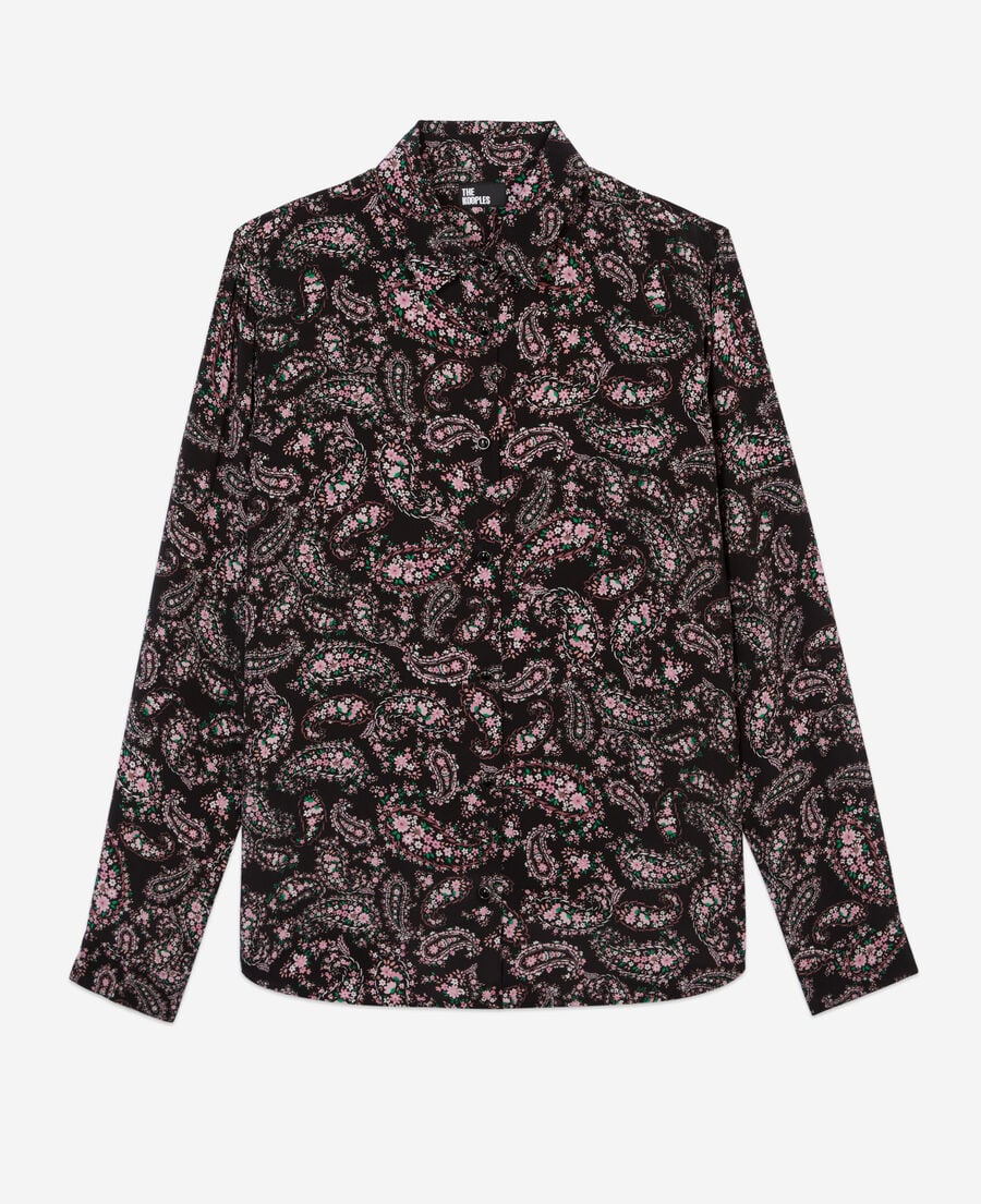 The Kooples WOMEN BLACK / PINK printed shirt