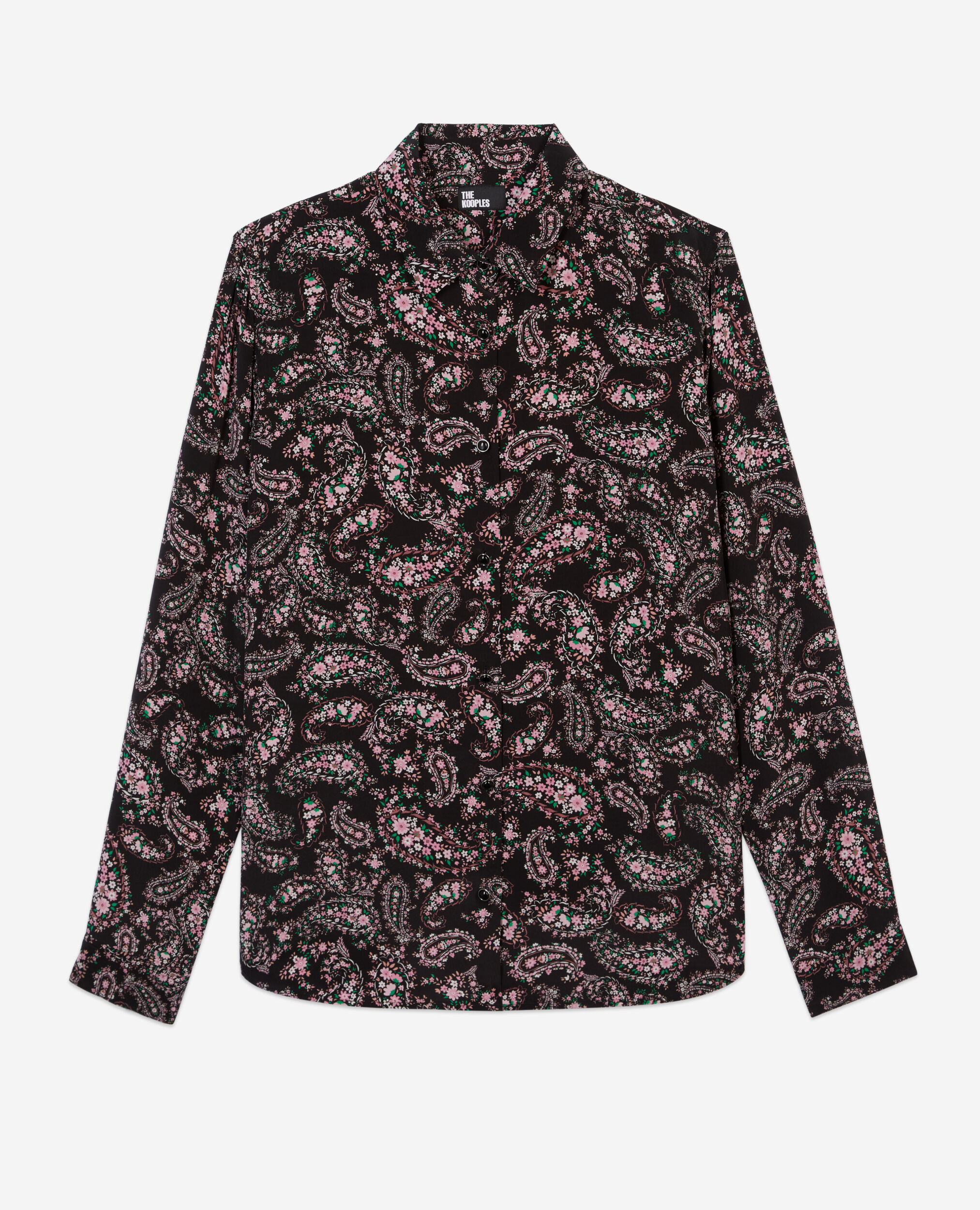 Camisa estampada, BLACK / PINK, hi-res image number null