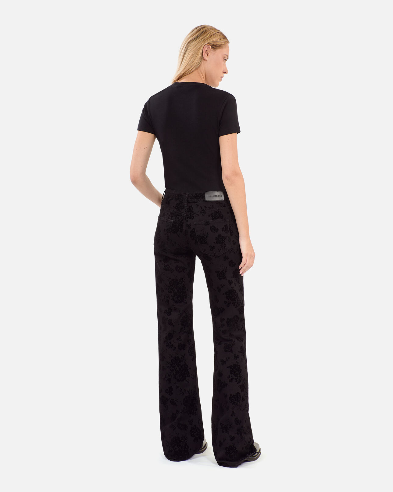 The Kooples FEMME BLACK jean flare noir