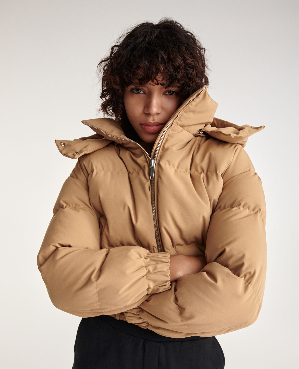 Beige down clearance jacket