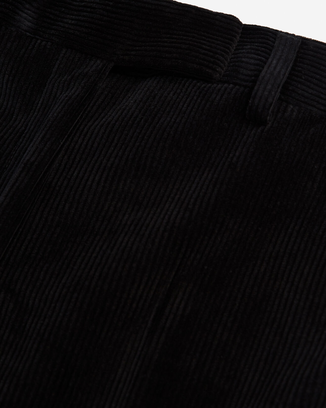 The Kooples WOMEN BLACK loose-fitting black velvet pants