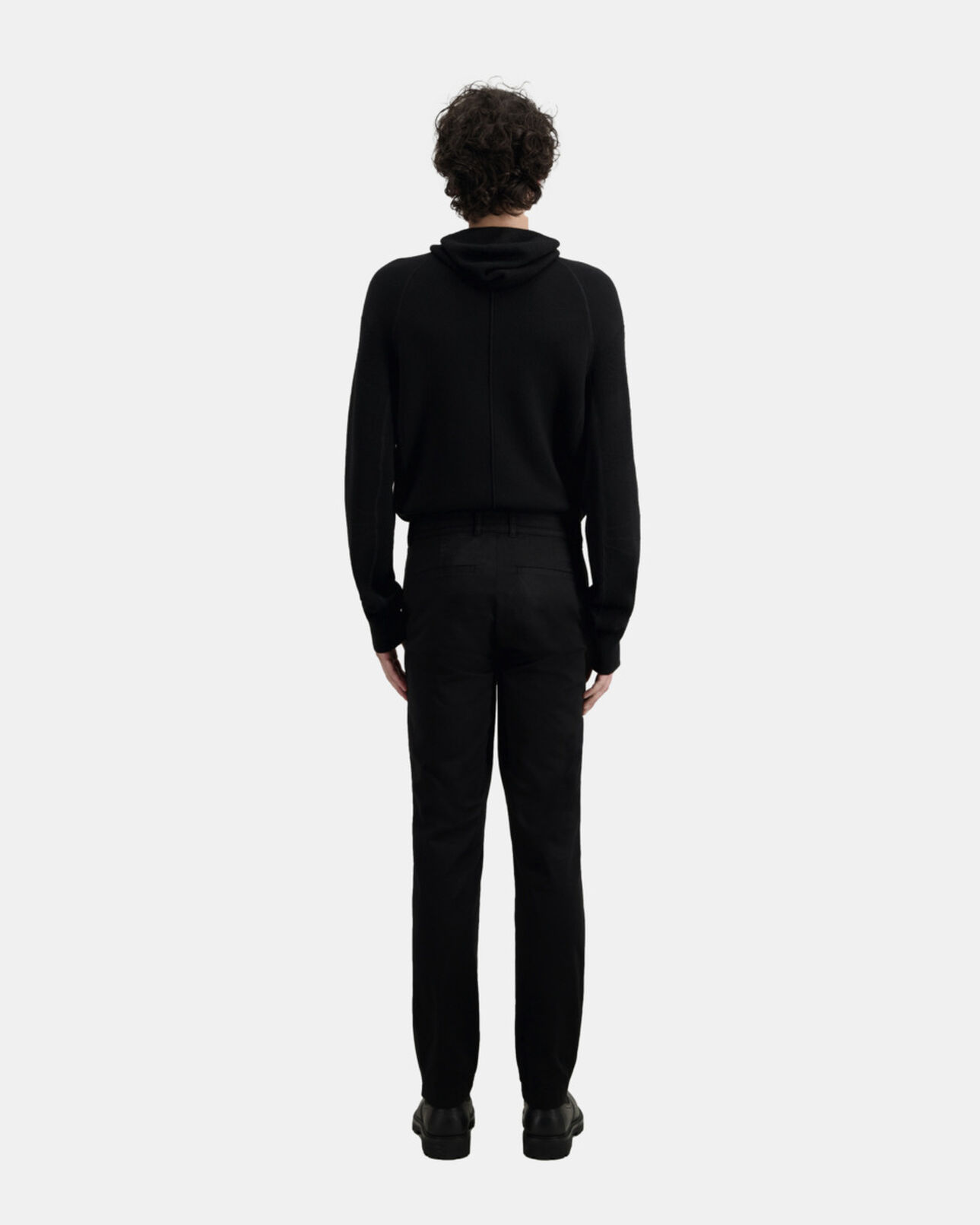 The Kooples HOMME BLACK pantalon chino noir