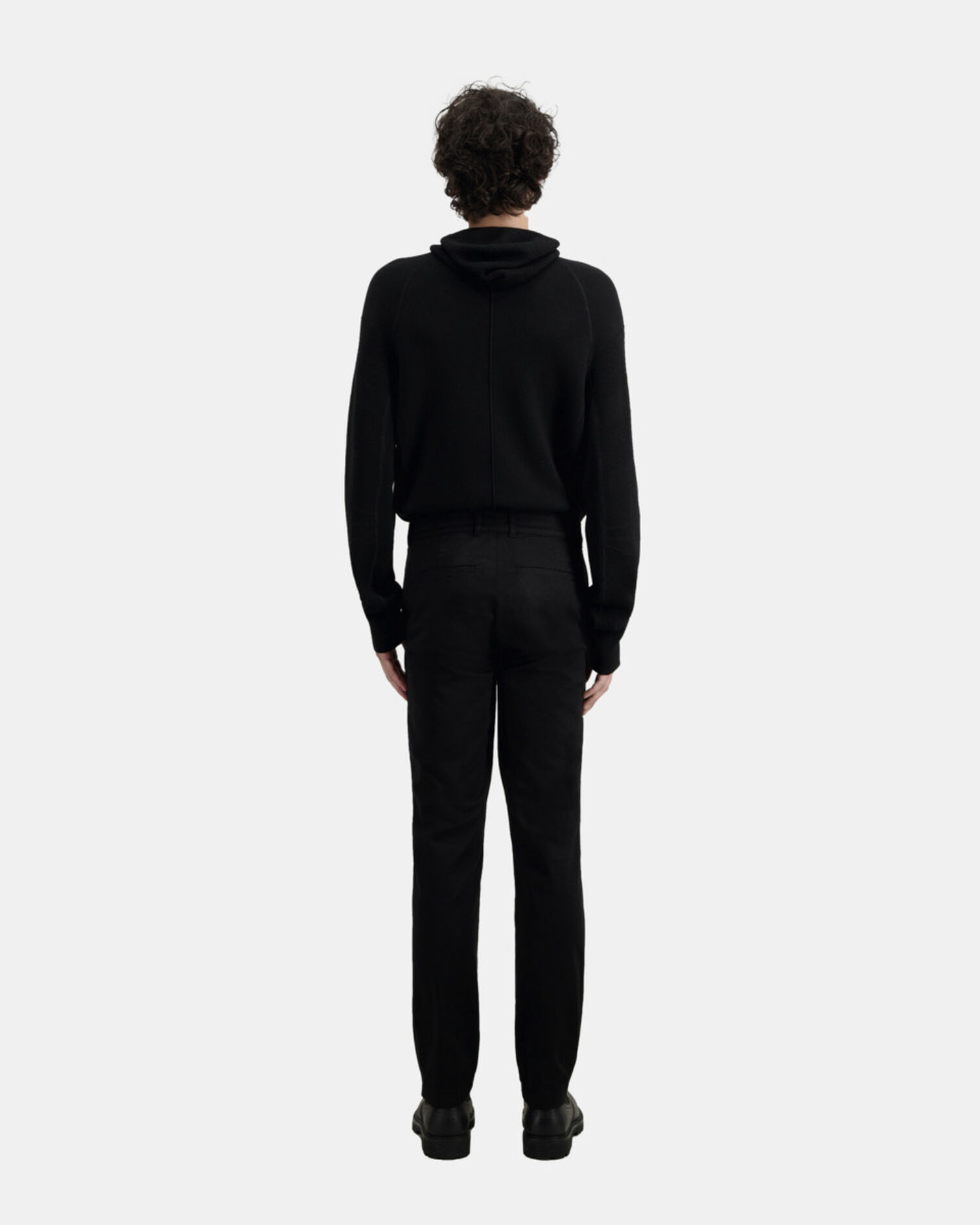 Pantalon chino noir, BLACK, hi-res image number null