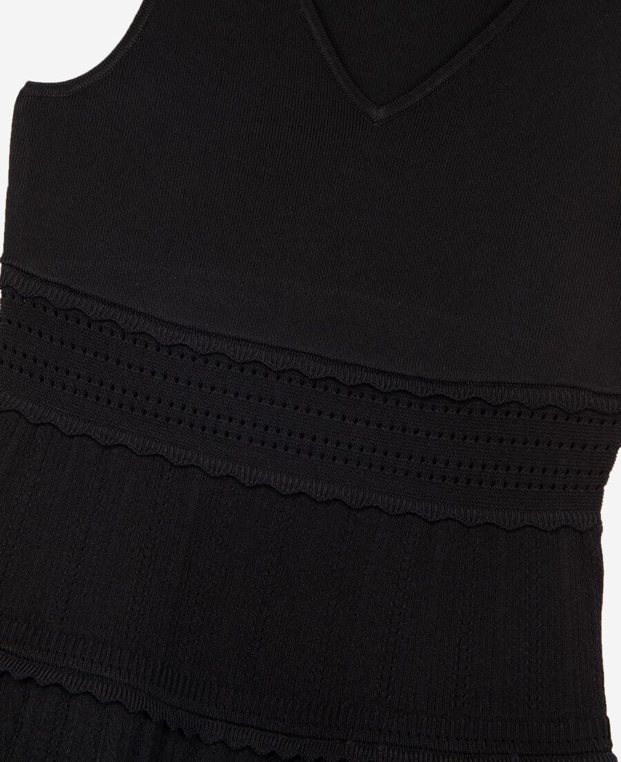 The Kooples F BLACK short black mesh dress