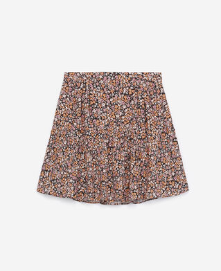 The Kooples DAMEN PINK kurzer rock flie&szlig;end bedruckt rosa volants