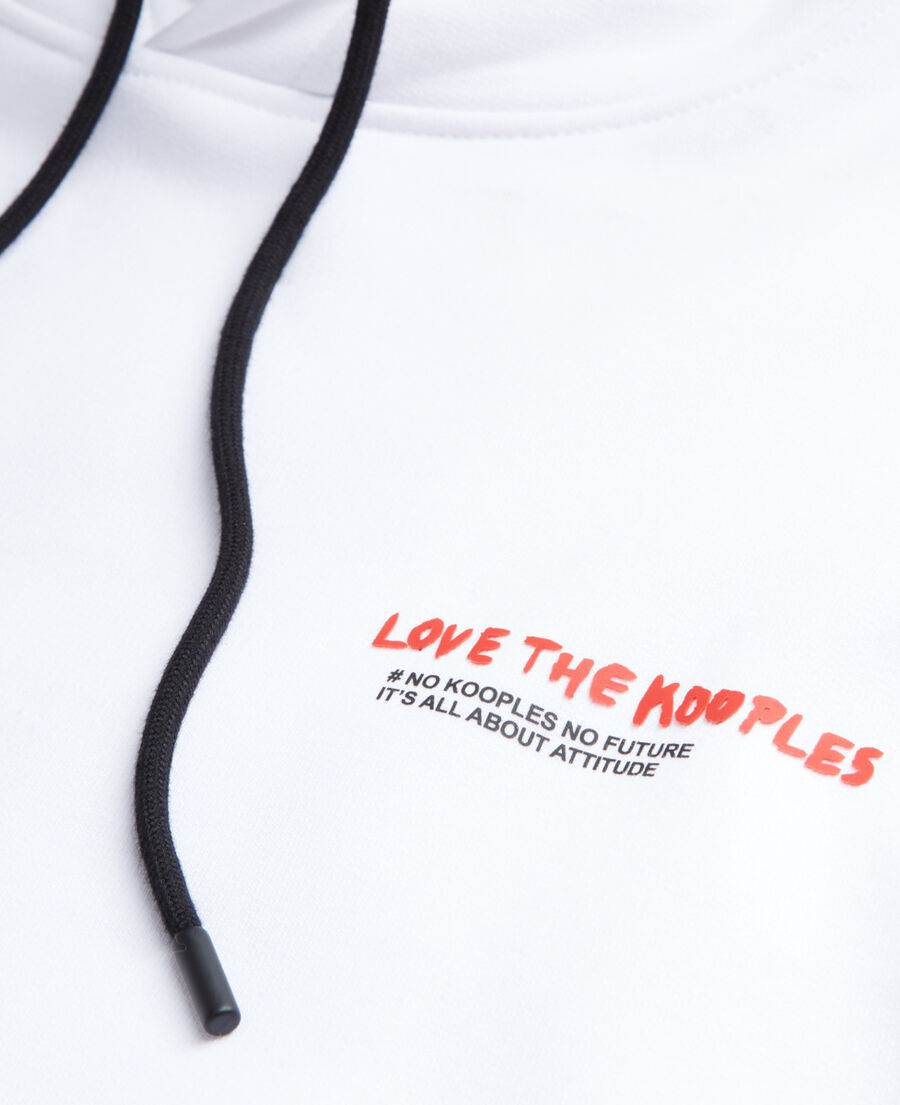 i love kooples white sweatshirt
