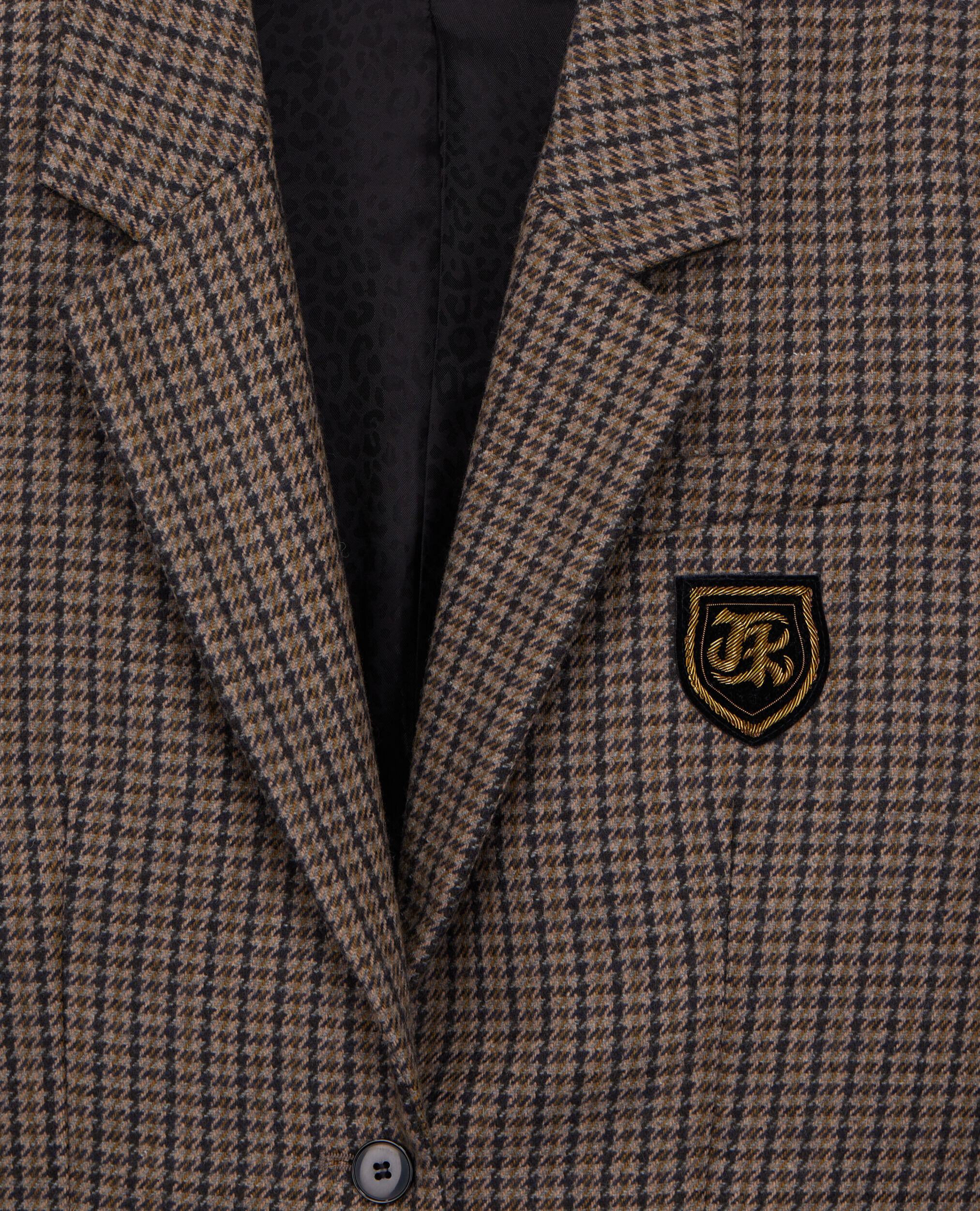 Veste carreaux marron sale