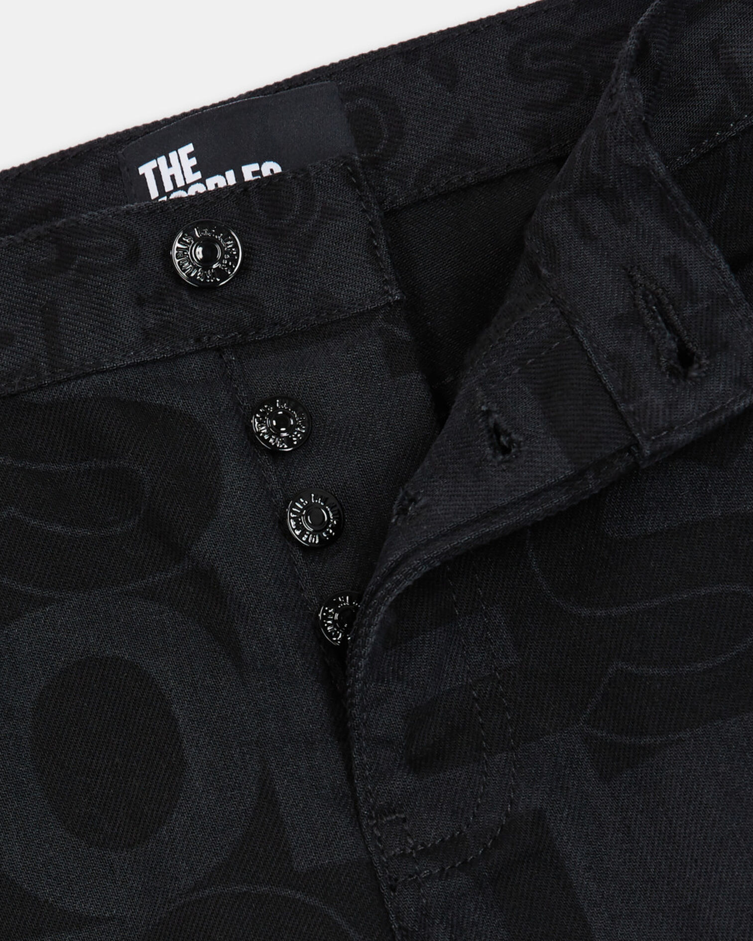 Vaqueros rectos logotipo The Kooples, BLACK WASHED, hi-res image number null