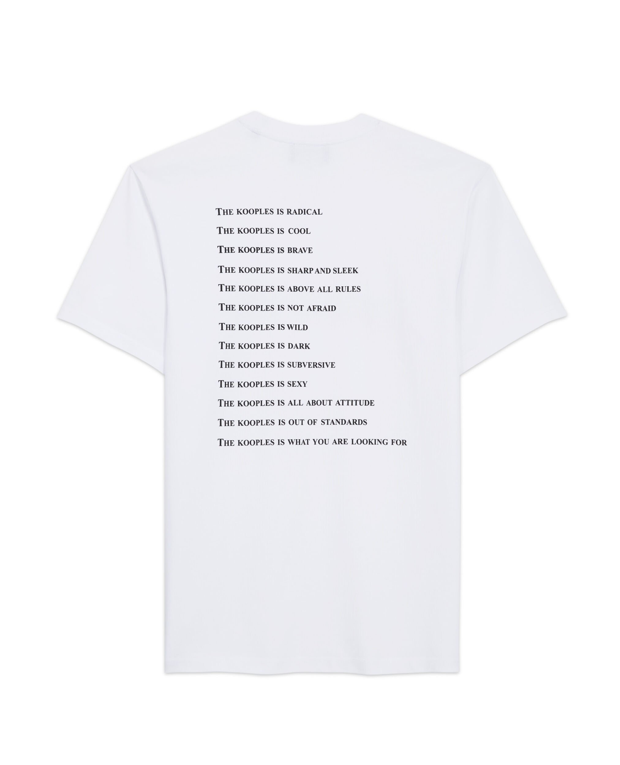 White cotton T-shirt What is, WHITE, hi-res image number null