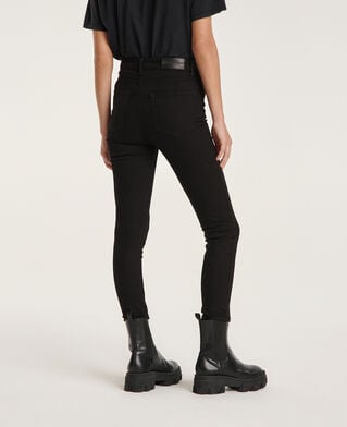 The Kooples FEMME BLACK jean noir boutons slim