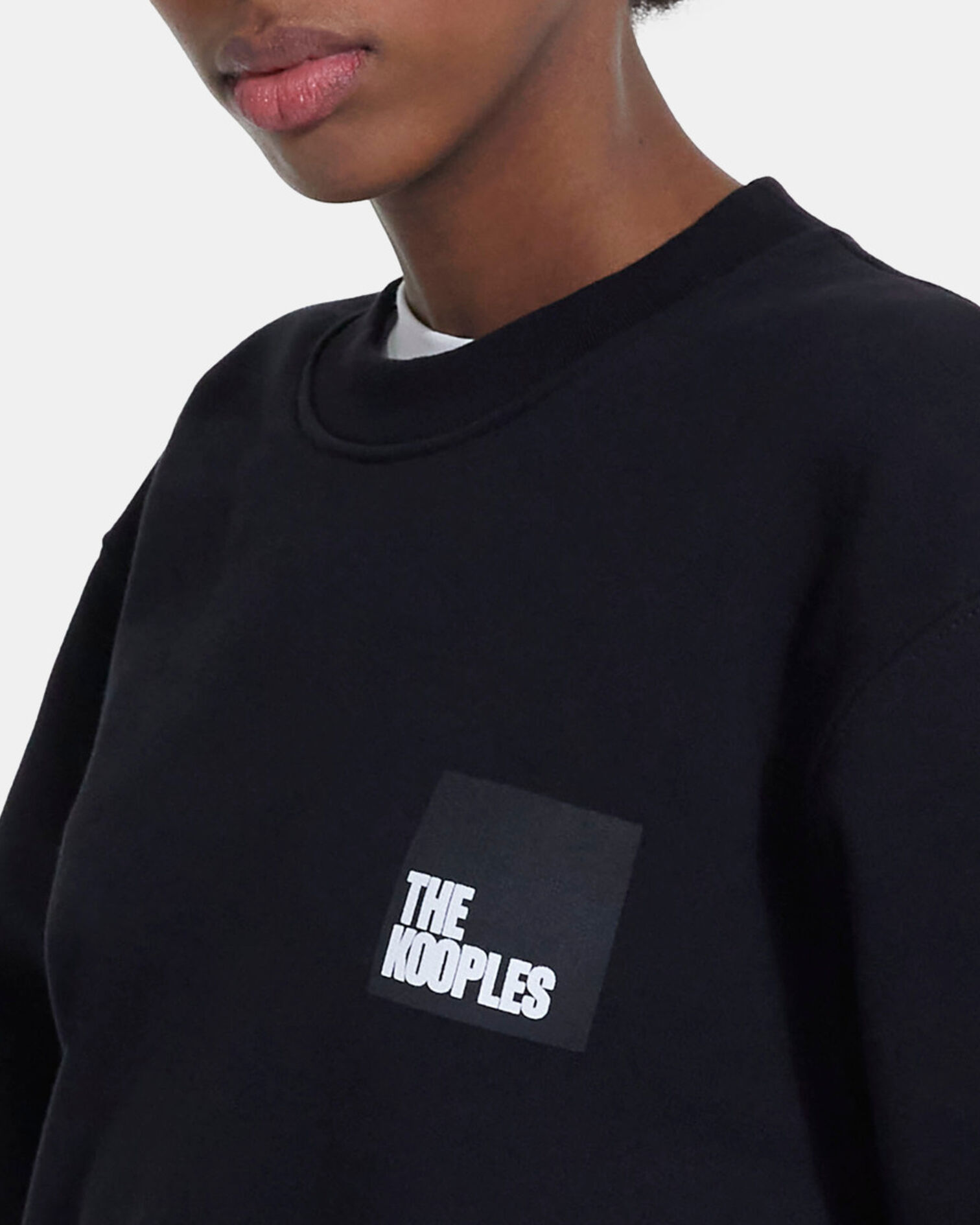 Sweat en coton noir, BLACK, hi-res image number null