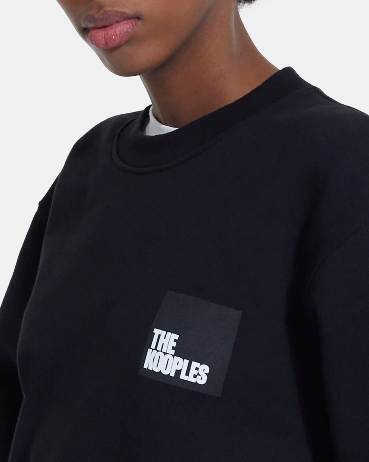 The Kooples MUJER BLACK sudadera algodón negra