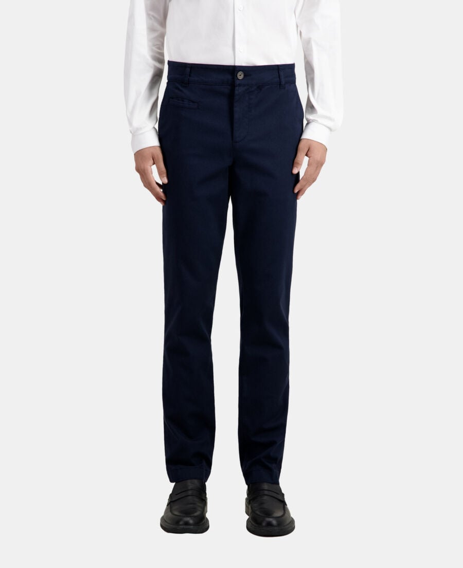 The Kooples HERREN NAVY marineblaue chinohose