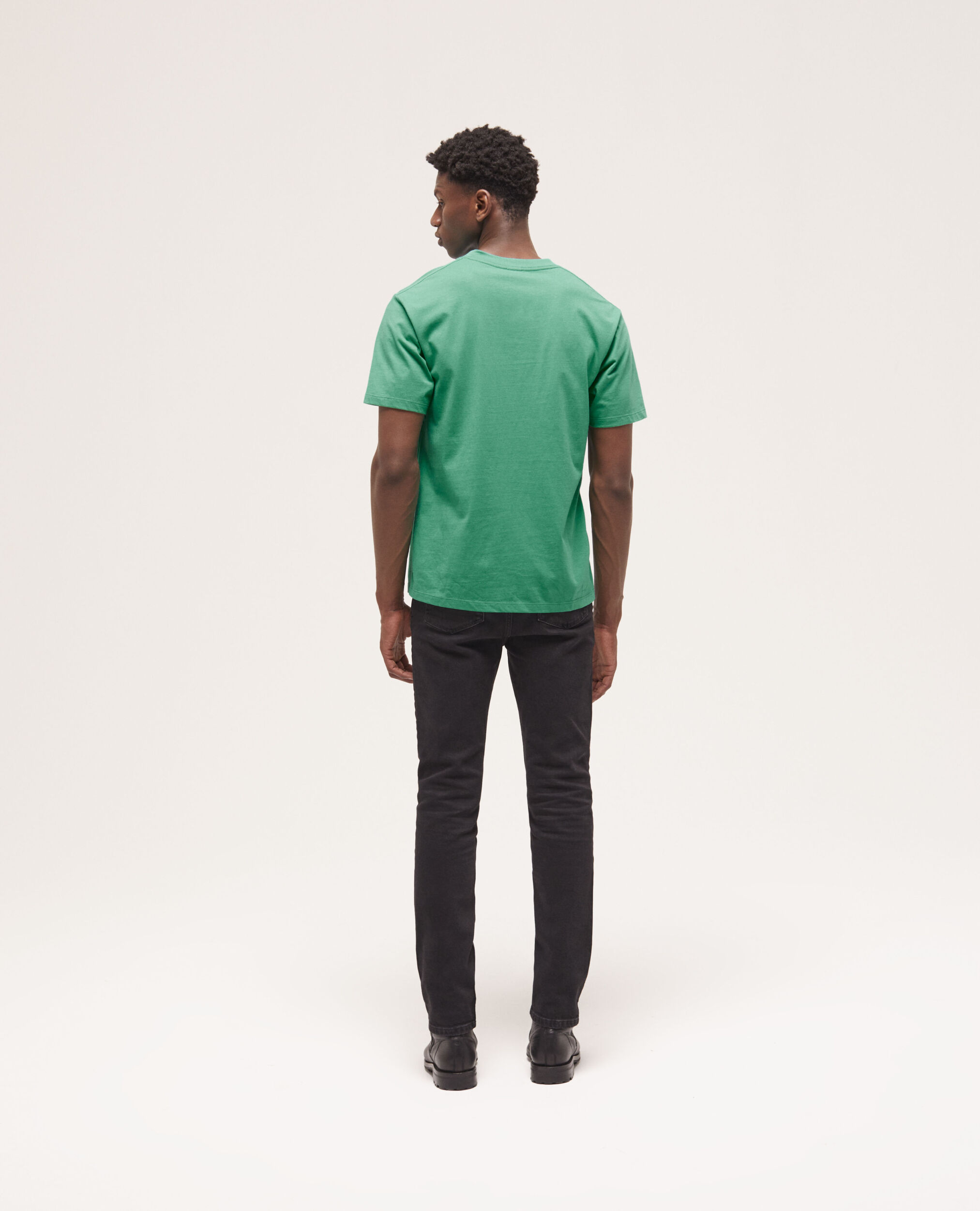 Men's green logo t-shirt, GREEN, hi-res image number null