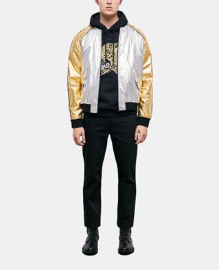 The Kooples HOMME SILVER / GOLD bomber doré et argenté