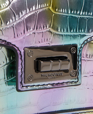 The Kooples WOMEN MULTICOLORE/BLACK emily chain bag in multicolor iridescent leather