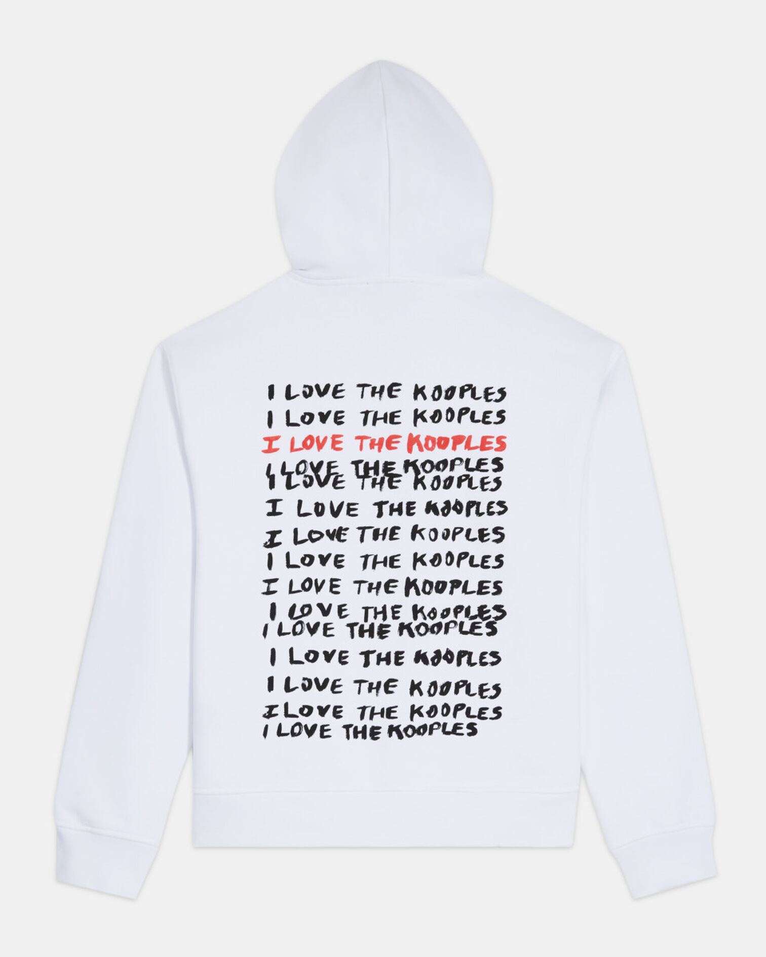 I Love Kooples white sweatshirt, WHITE, hi-res image number null