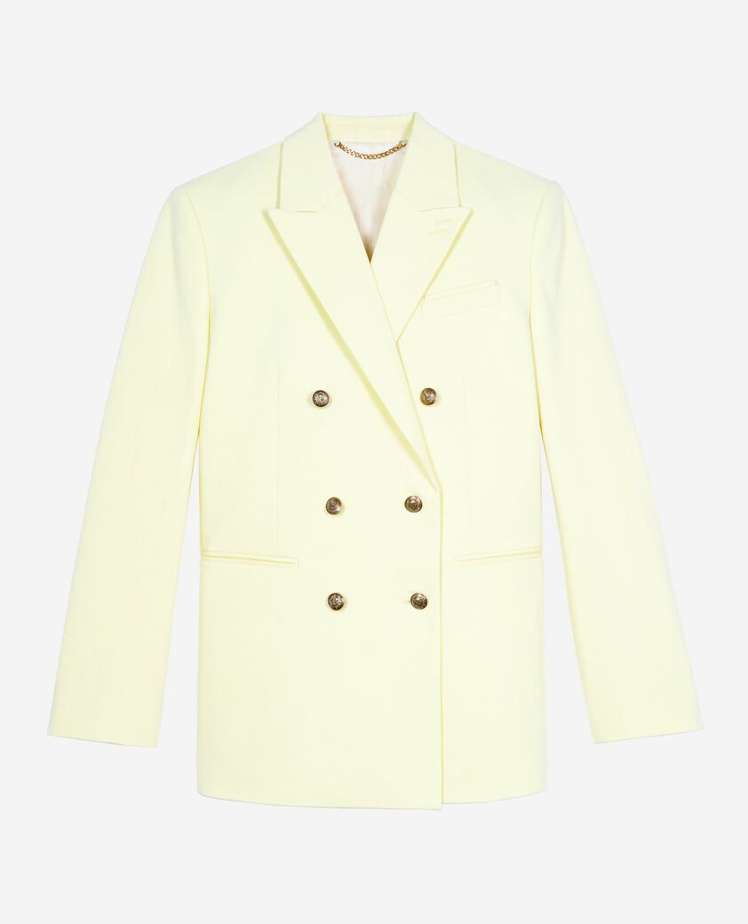 The Kooples WOMEN YELLOW yellow cotton suit jacket
