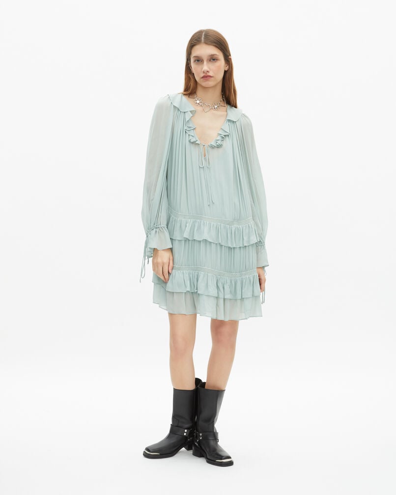 The Kooples DAMEN BLUE/GREEN kurzes kleid blau