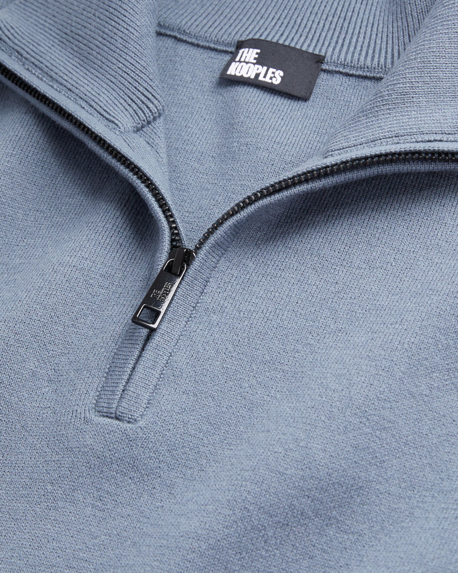 Blue sweater with debossed logo, BLUE GREY, hi-res image number null