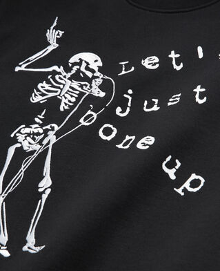 The Kooples WOMEN BLACK black screen print sweatshirt