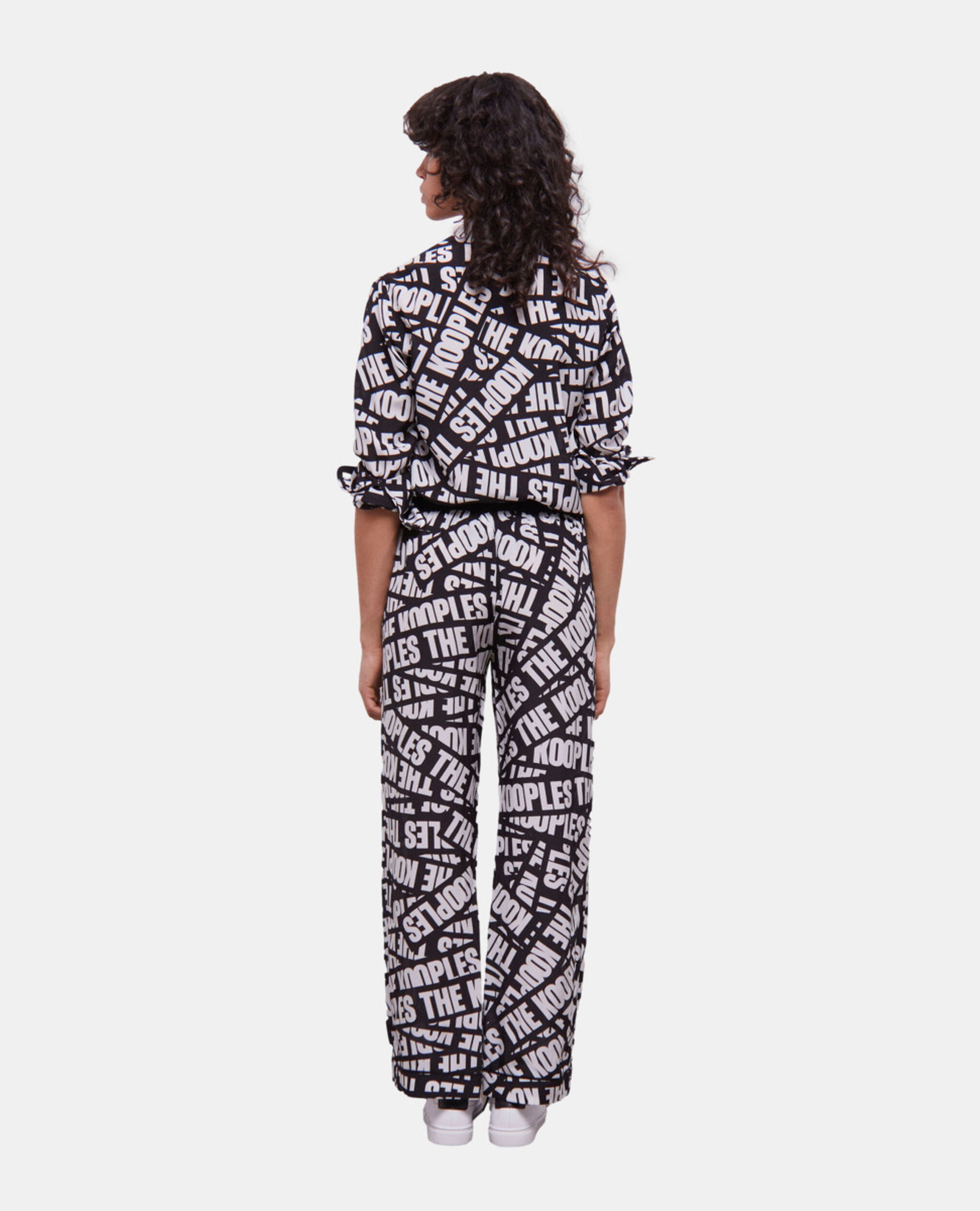 Pantalon Tape logo, BLACK / WHITE, hi-res image number null