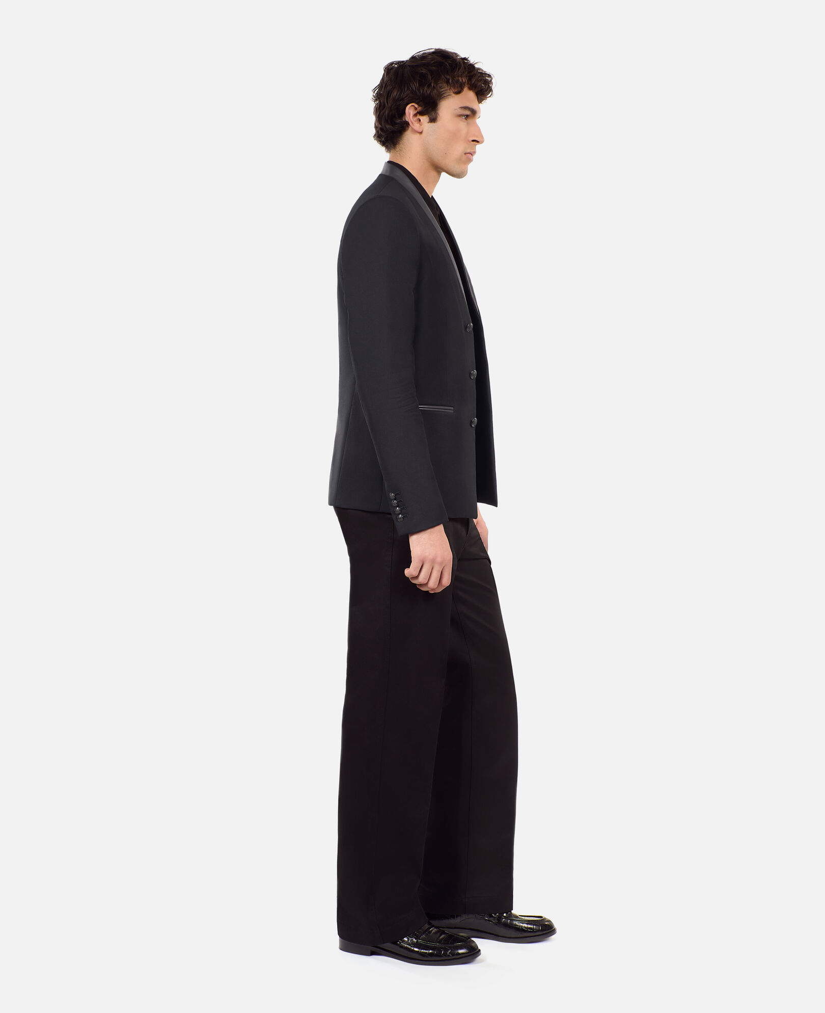 The Kooples HOMME BLACK blazer en laine noir