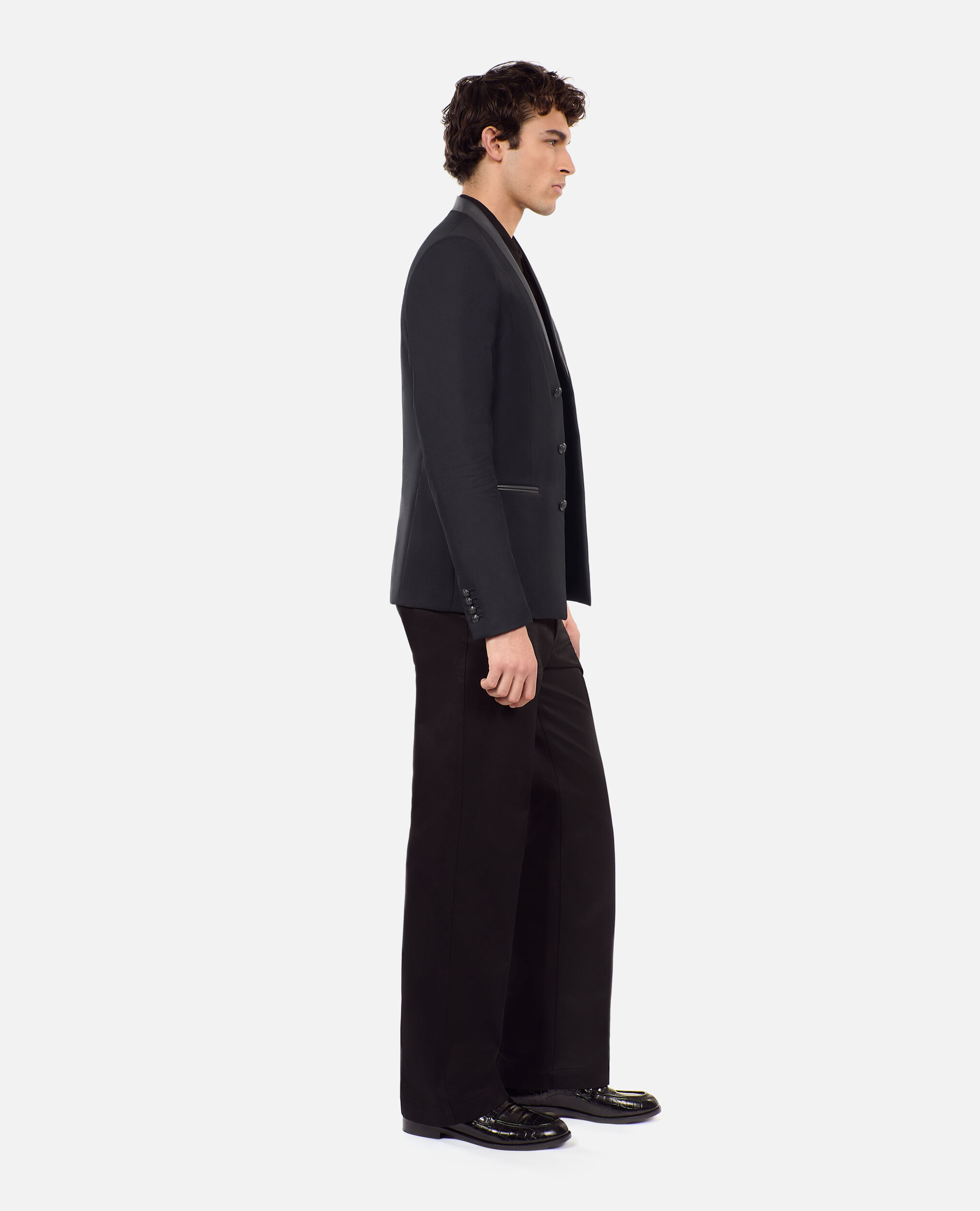 Blazer en laine noir, BLACK, hi-res image number null