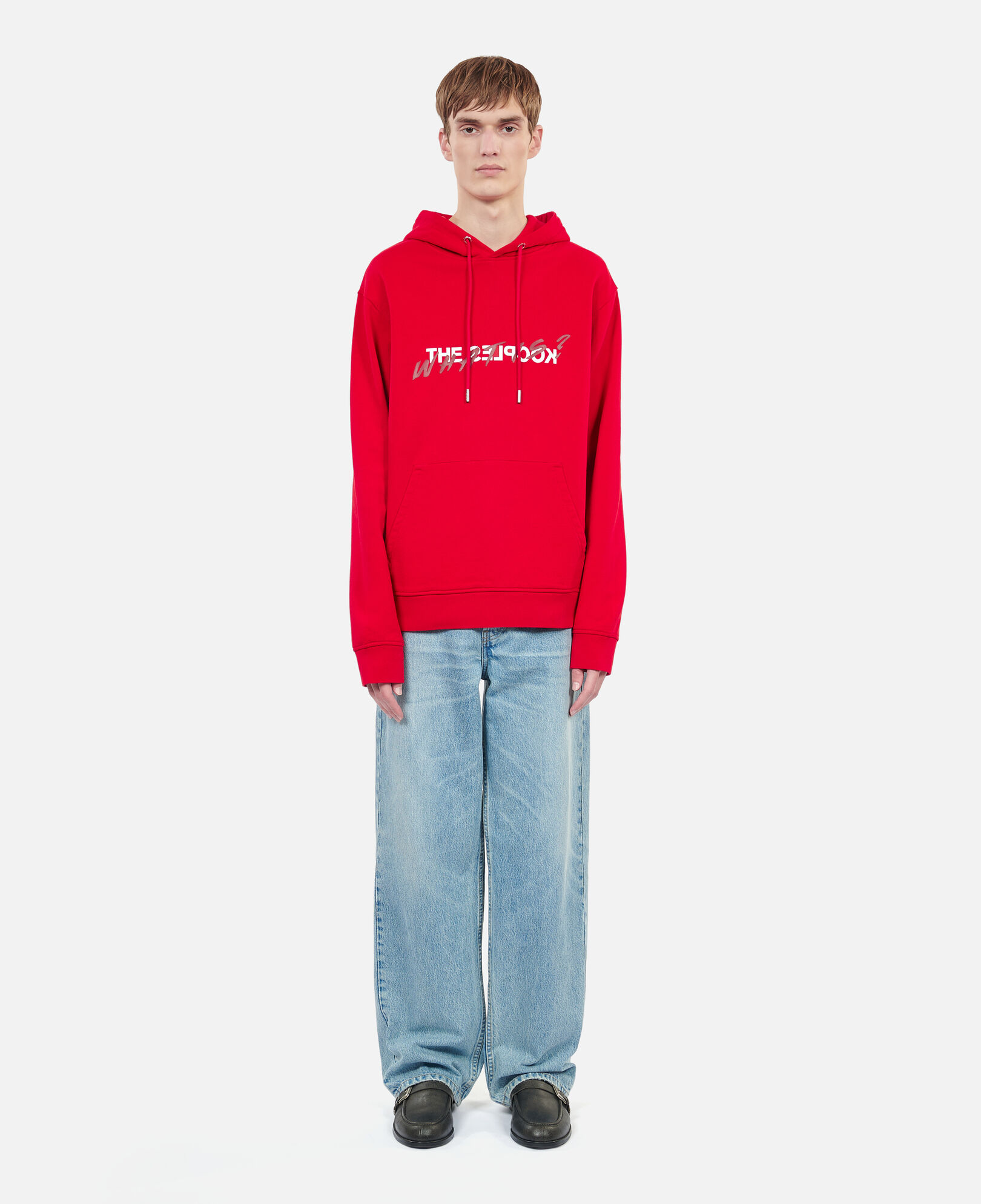 The Kooples HERREN RUBIS rotes kapuzensweatshirt „what is“