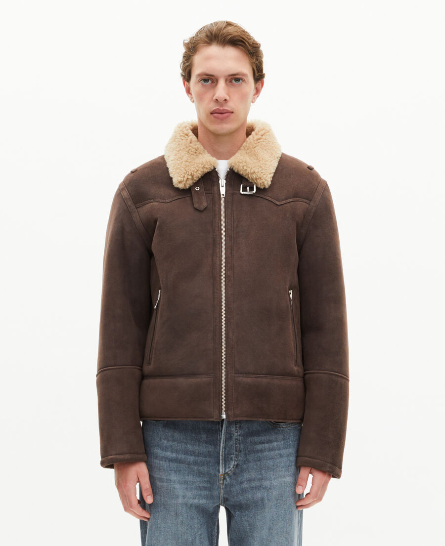The Kooples MEN BROWN brown woolly skin