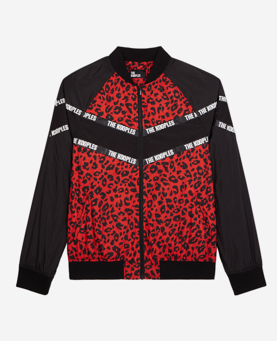The Kooples H MULTICOLOR two-tone jacket with logo bands
