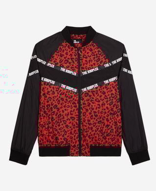 The Kooples H MULTICOLOR two-tone jacket with logo bands