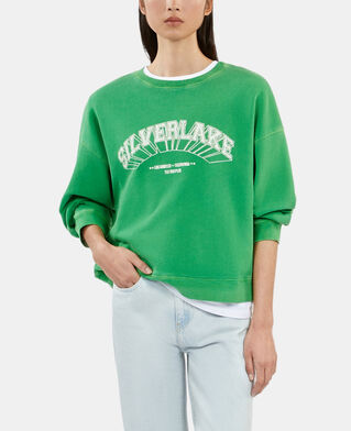The Kooples FEMME GREEN sweatshirt avec sérigraphie vert