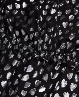 The Kooples F BLACK SILVER black top with silver hearts