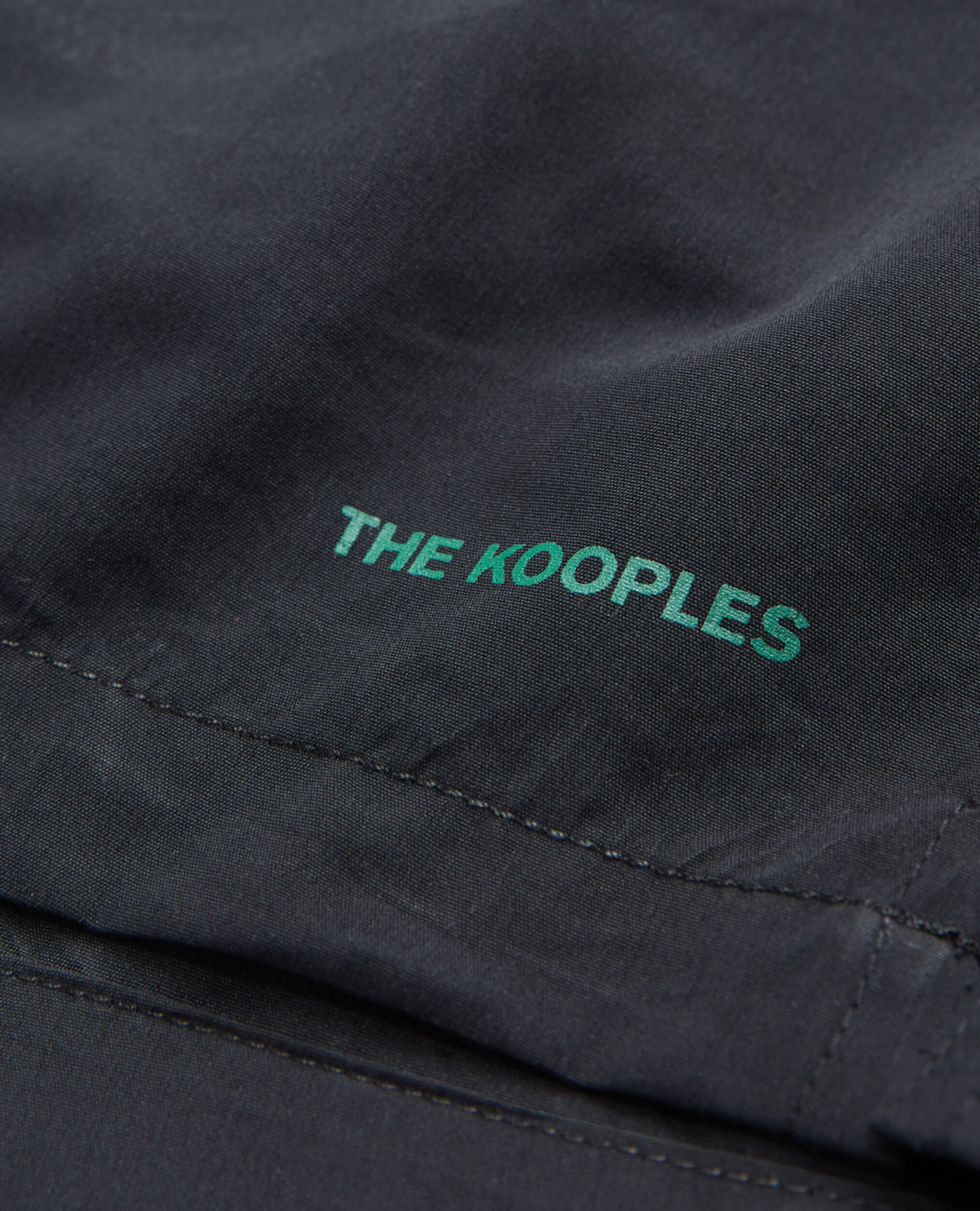 Schwarze Badehose mit The Kooples-Logo, BLACK, hi-res image number null