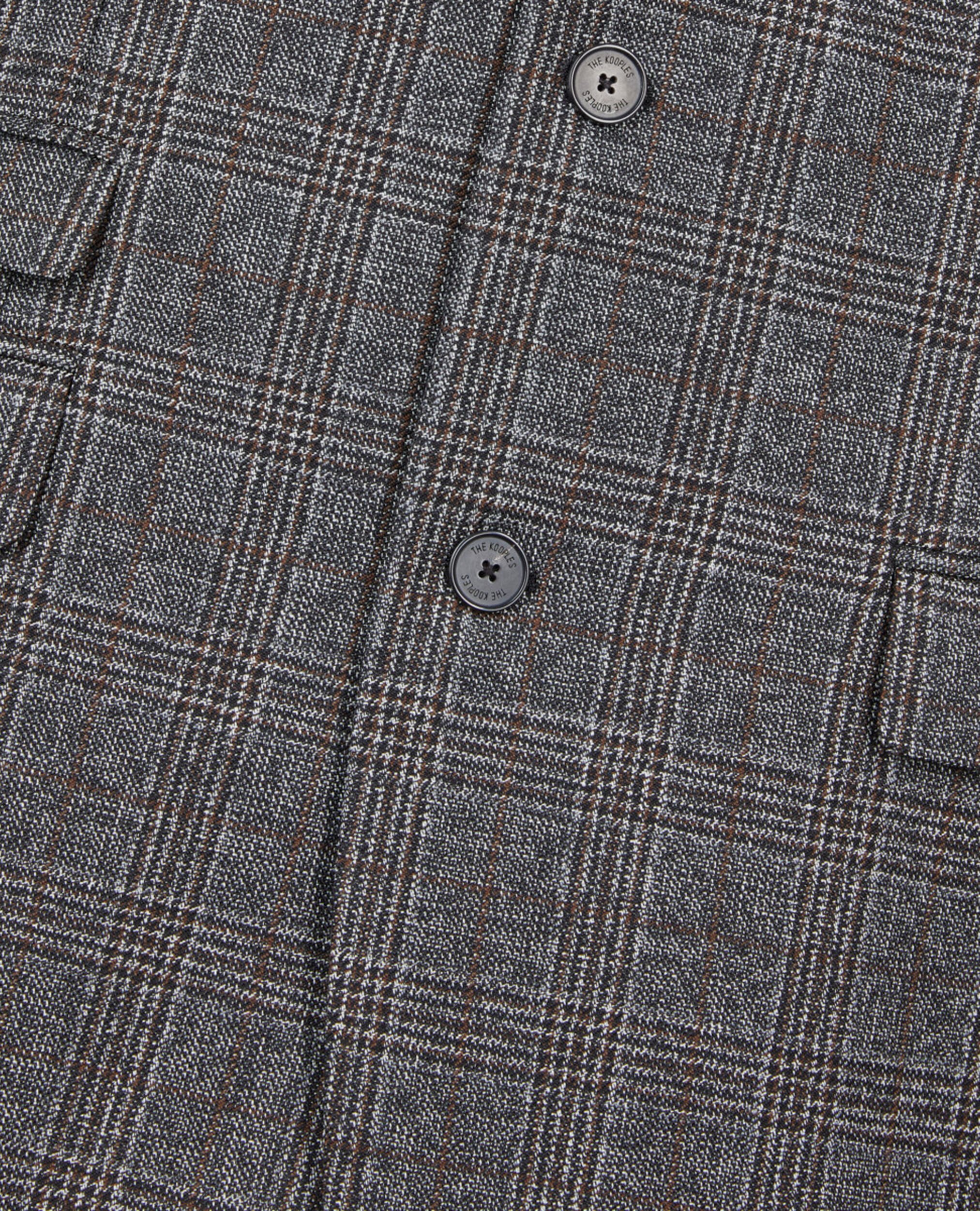 Prince of Wales wool blazer, BROWN / BLACK, hi-res image number null