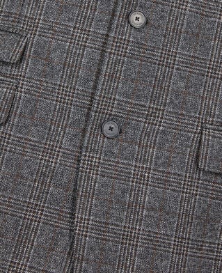 The Kooples H BROWN / BLACK prince of wales wool blazer