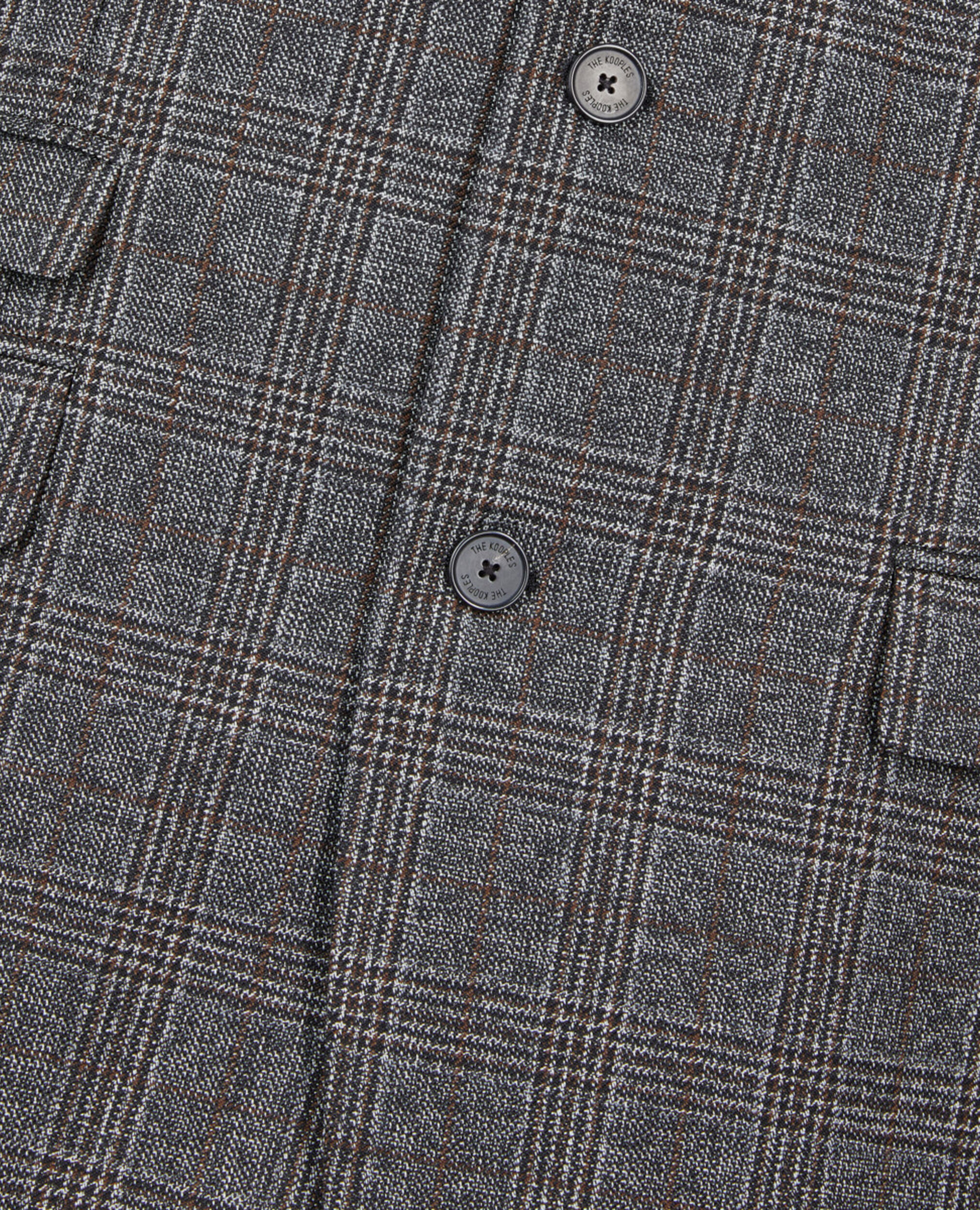 Prince of Wales wool blazer, BROWN / BLACK, hi-res image number null